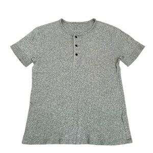 J. Crew Men's Gray Short Sleeve Henley